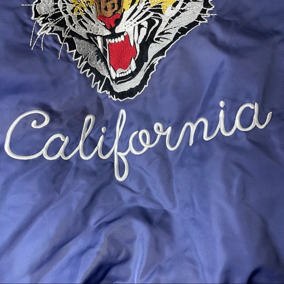 Los Angeles letterman college style jacket with tiger plus size forever 21 - Picture 4 of 8